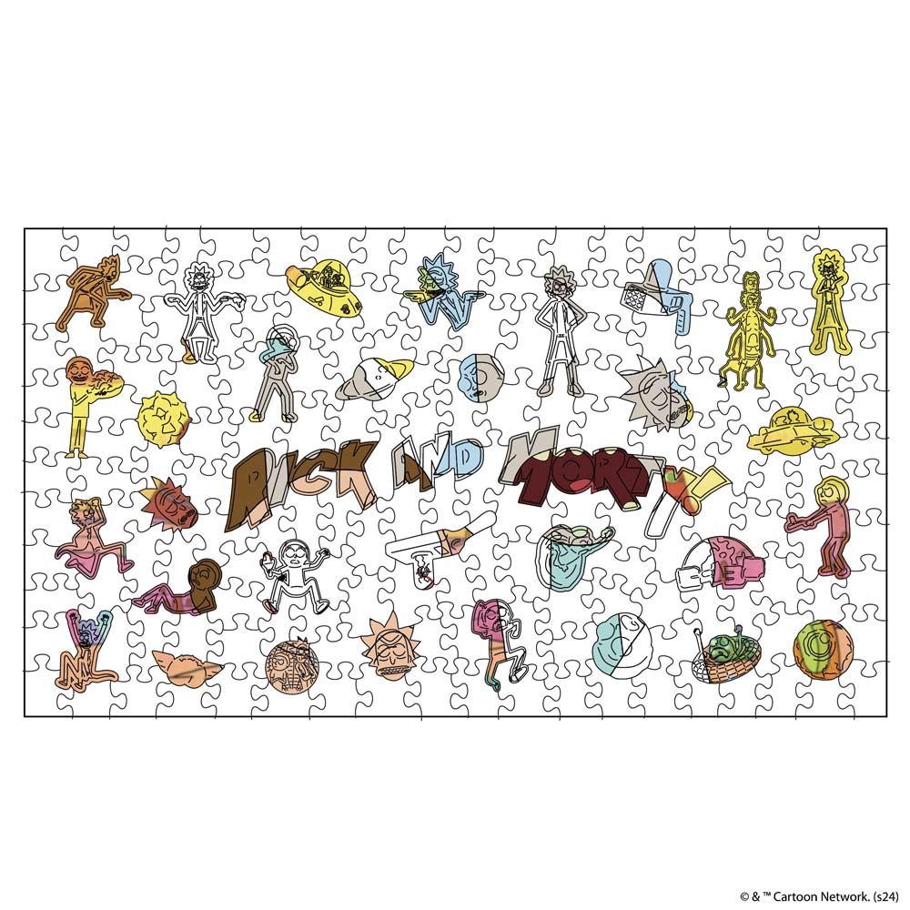 Animal Jigsaw Puzzle > Wooden Jigsaw Puzzle > Jigsaw Puzzle Rick and Morty Look At That - Wooden Jigsaw Puzzle