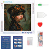 Vintage Girl - Diamond Painting Kit