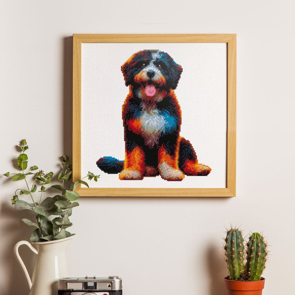 15.7"x15.7" / 40cm x 40cm Portuguese Water Dog - Diamond Painting Kit