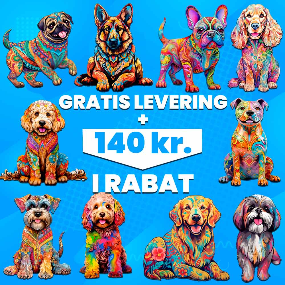 Hunde: Top 10 bestsellere (op til 280kr rabat + gratis forsendelse)