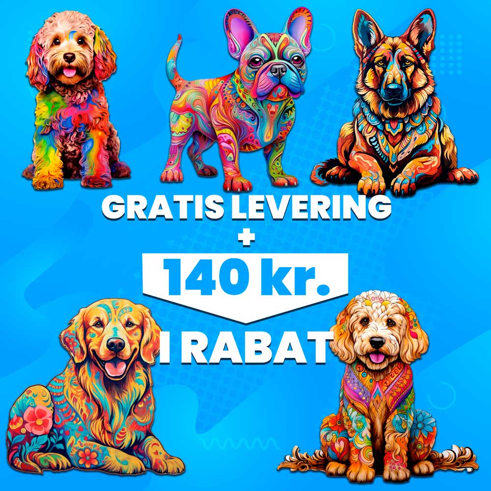 Hunde: Top 5 bestsellere (op til 140kr rabat + gratis forsendelse)