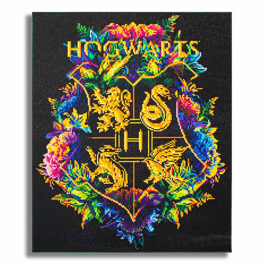 19.7" x 23.6" / 50cm x 60cm Hogwarts Crest - Diamond Painting Kit