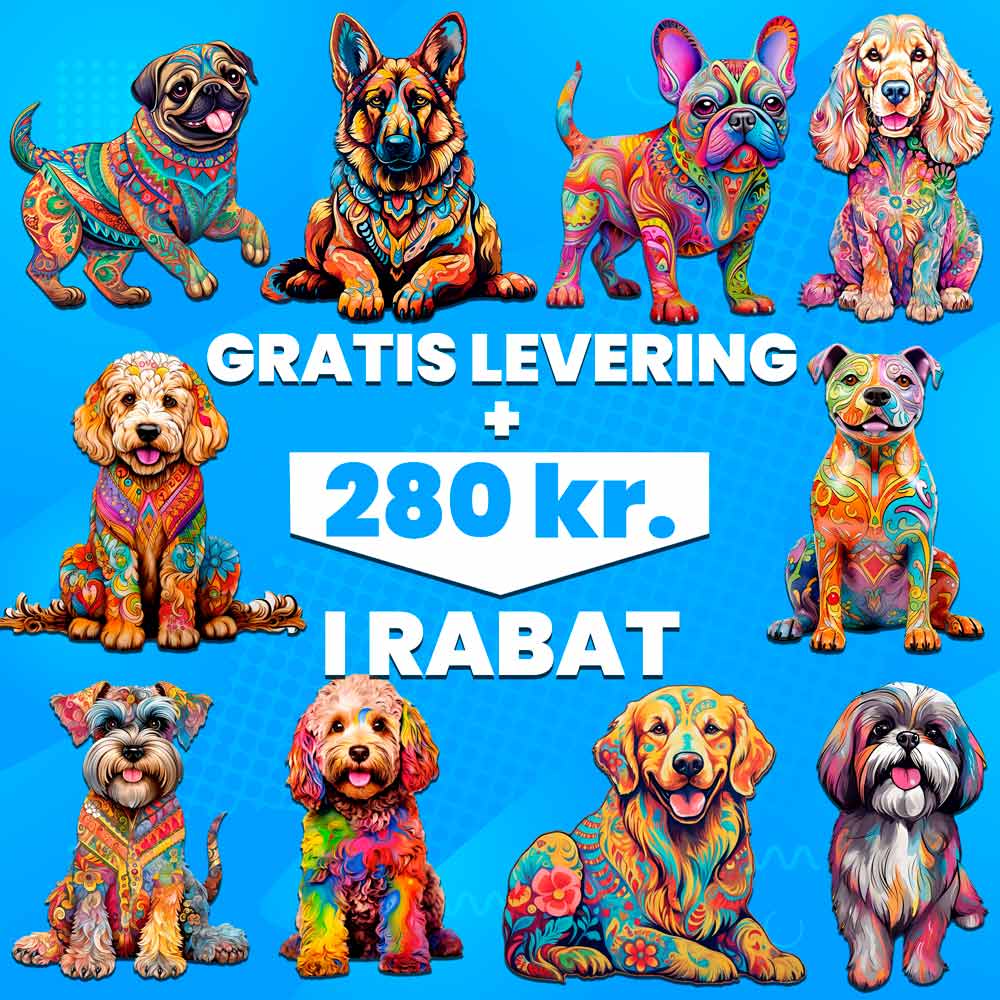 Hunde: Top 10 bestsellere (op til 280kr rabat + gratis forsendelse)