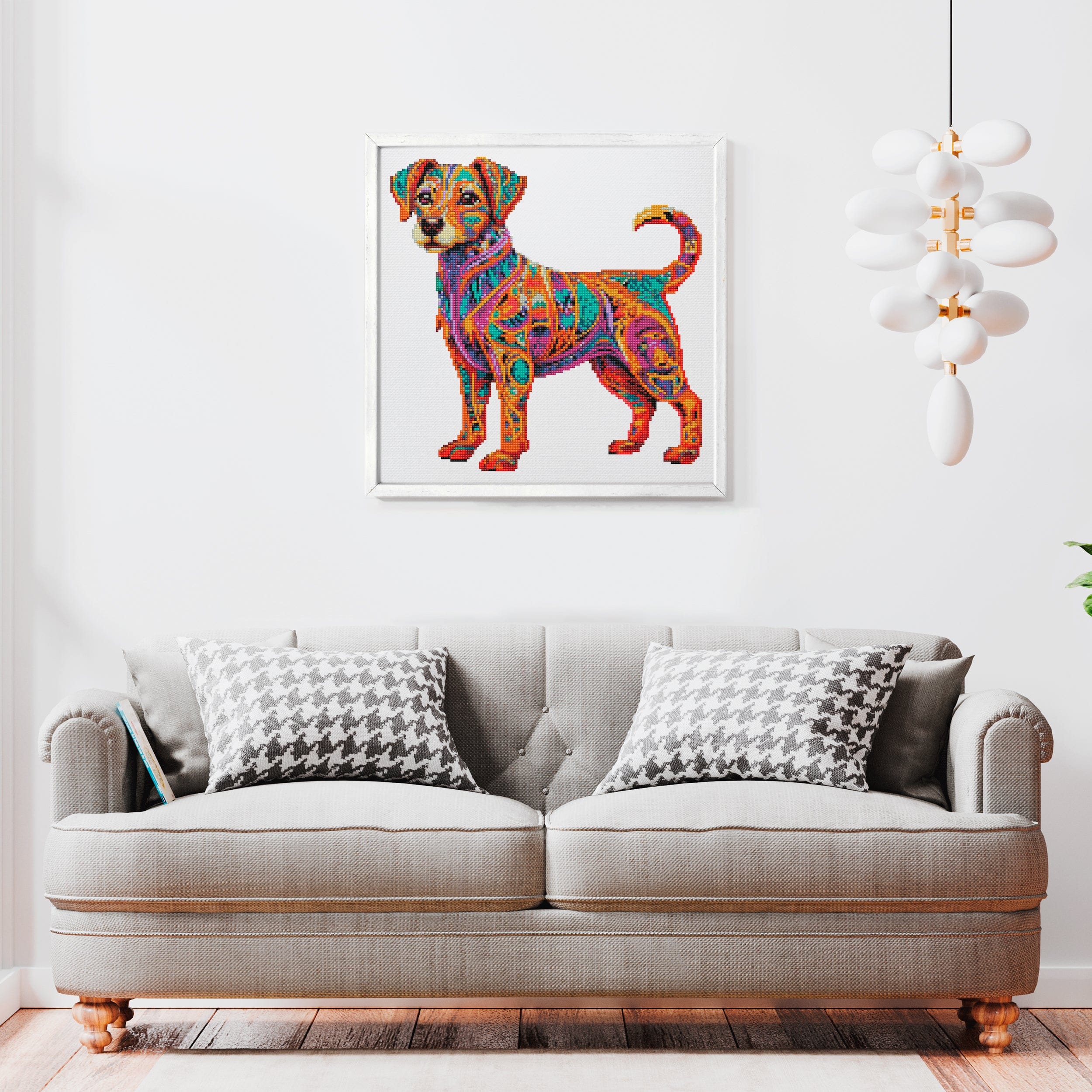 15.7"x15.7" / 40cm x 40cm Jack Russel Dog - Diamond Painting Kit