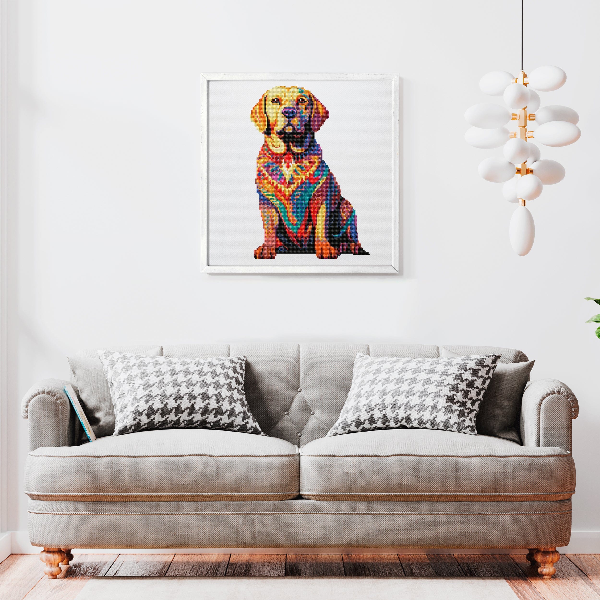 15.7"x15.7" / 40cm x 40cm Labrador Dog - Diamond Painting Kit