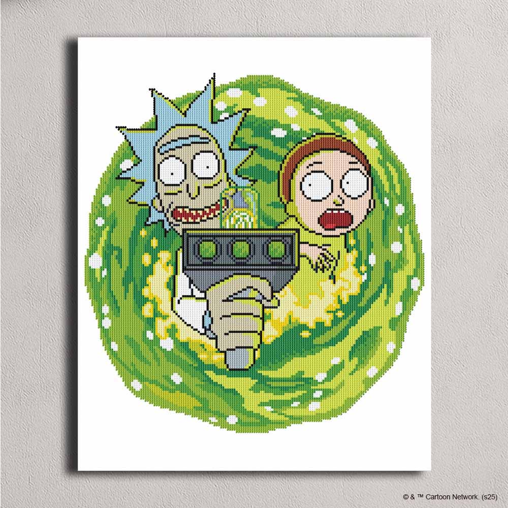 Rick & Morty - Diamond Painting sæt
