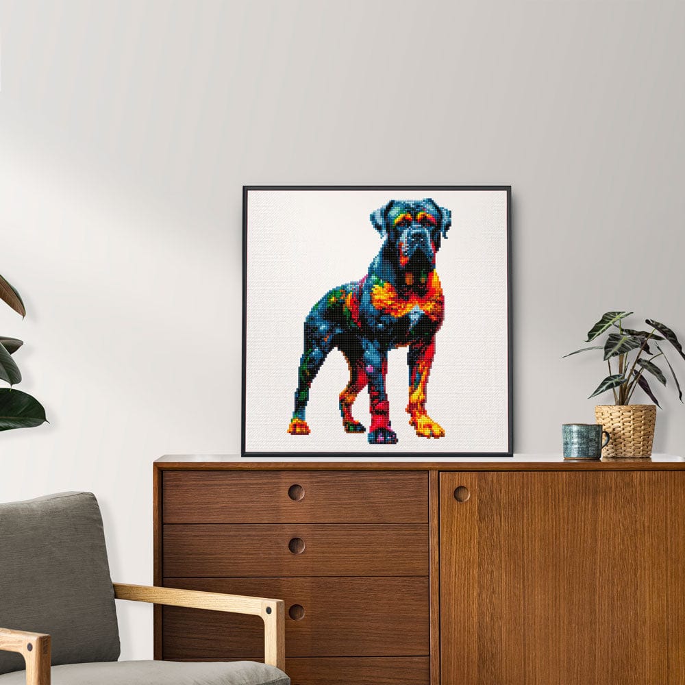 15.7"x15.7" / 40cm x 40cm Cane Corso Dog - Diamond Painting Kit