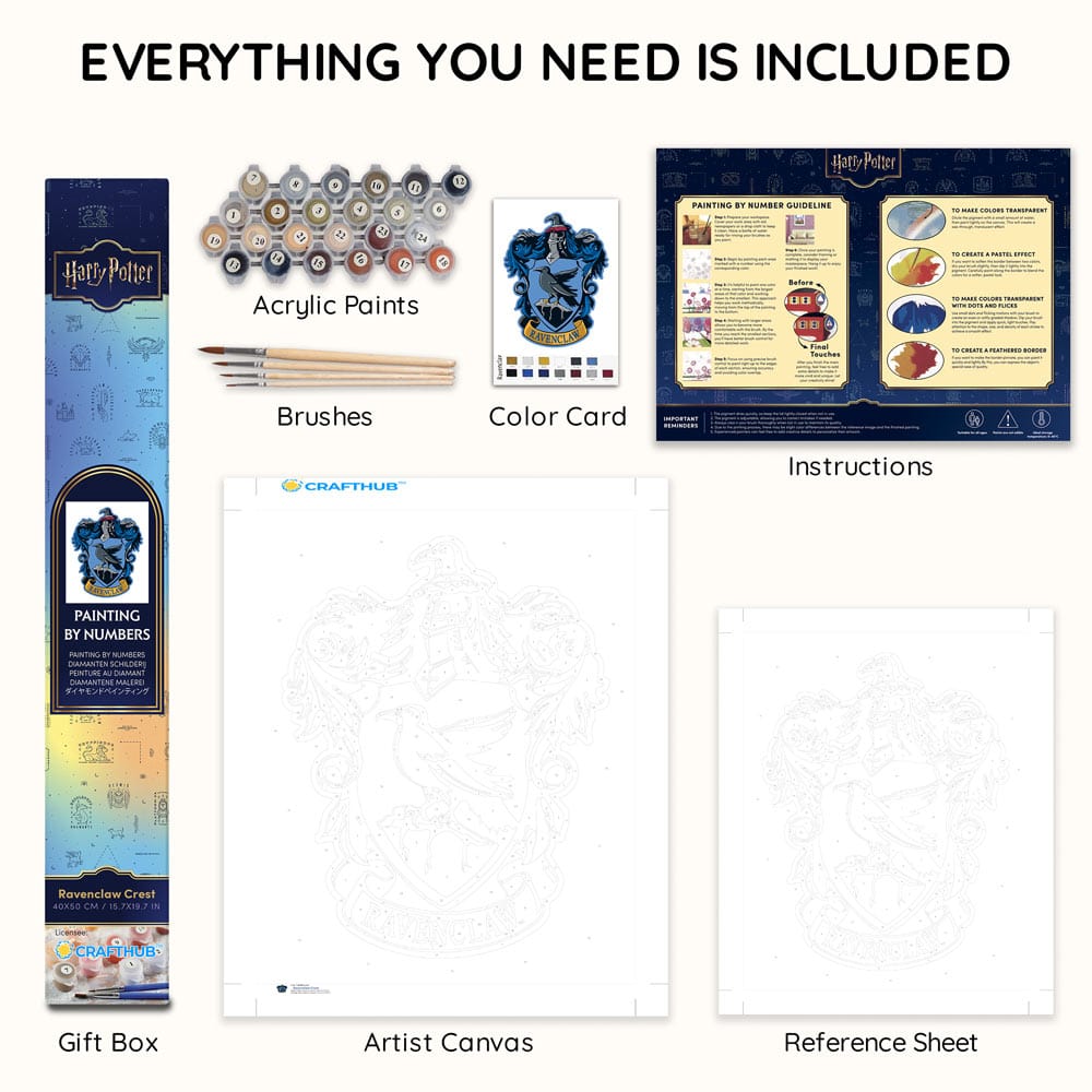 Animal Jigsaw Puzzle > Wooden Jigsaw Puzzle > Jigsaw Puzzle 40x50cm Ravenclaw Crest - Paint By Numbers Kits