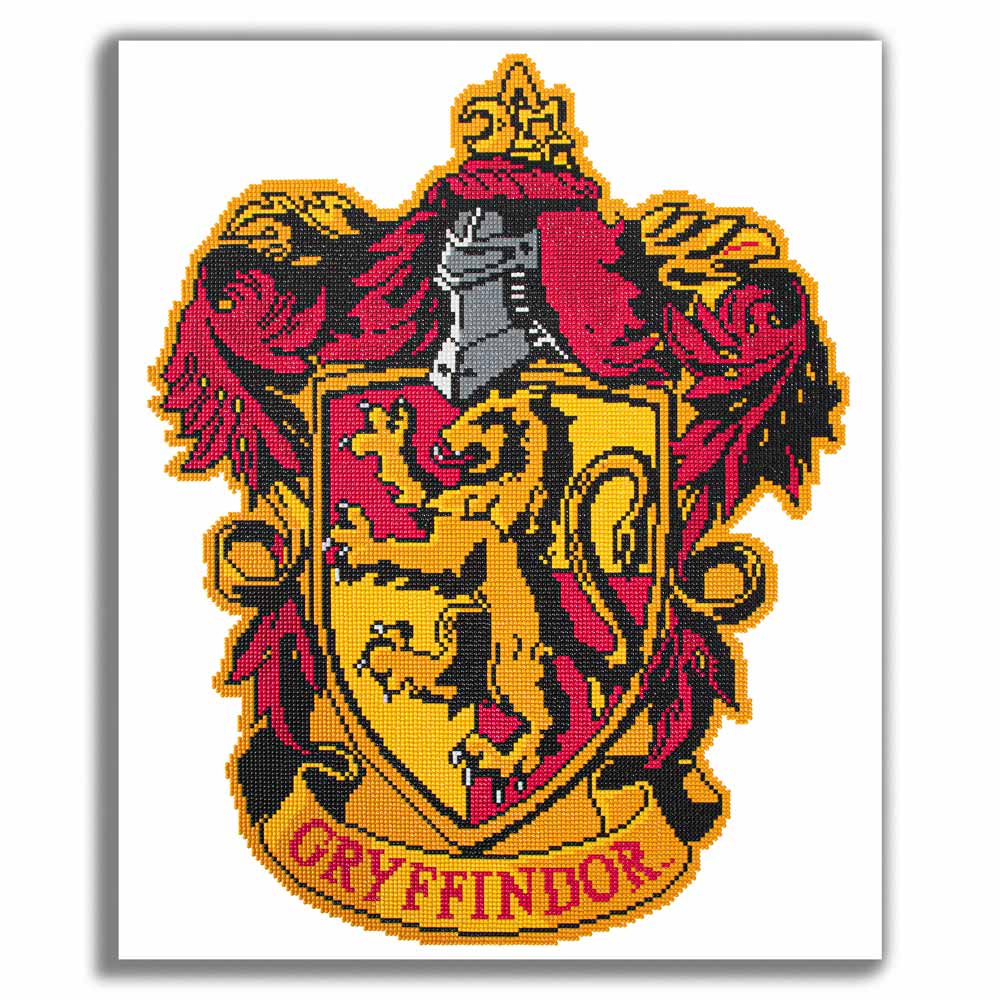 19.7" x 23.6" / 50cm x 60cm Gryffindor Crest - Diamond Painting Kit