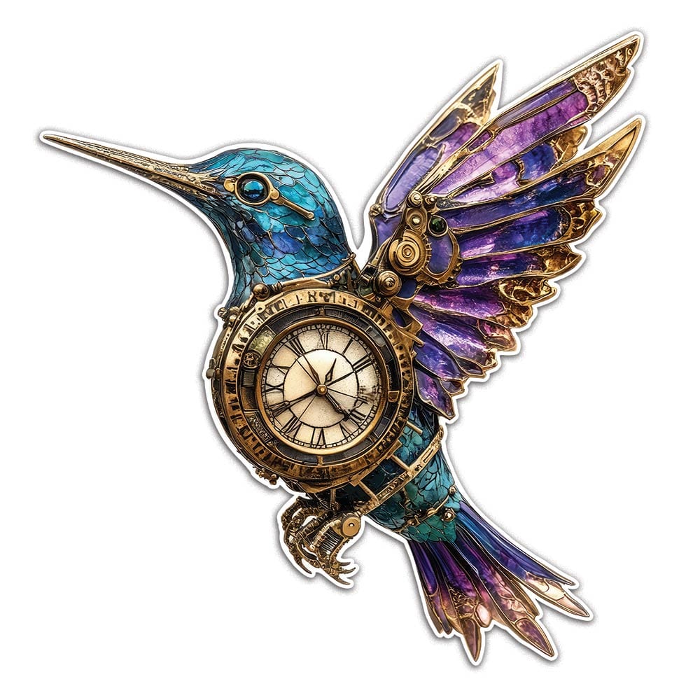 Animal Jigsaw Puzzle > Wooden Jigsaw Puzzle > Jigsaw Puzzle Steampunk Hummingbird - Jigsaw Puzzle