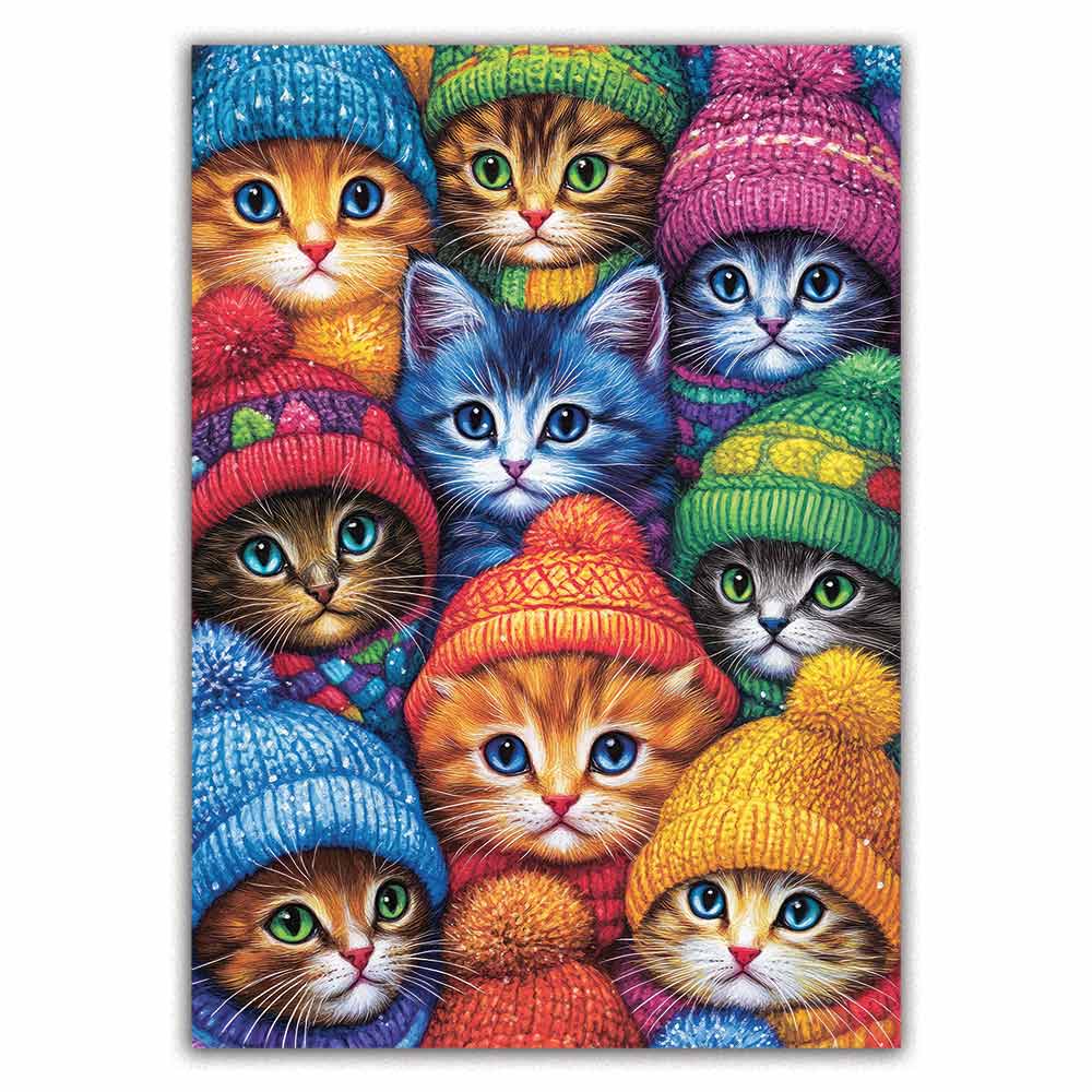 Animal Jigsaw Puzzle > Wooden Jigsaw Puzzle > Jigsaw Puzzle Cozy Kittens - Jigsaw Puzzle