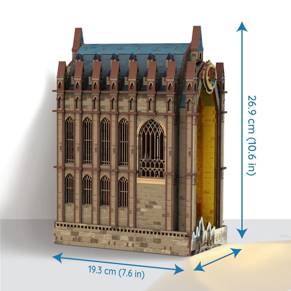 Book Nook Kits 534 Pieces | 19.3×10.9×26.9cm (7.6" x 4.3" x 10.6") The Great Hall - DIY Book Nook Kit
