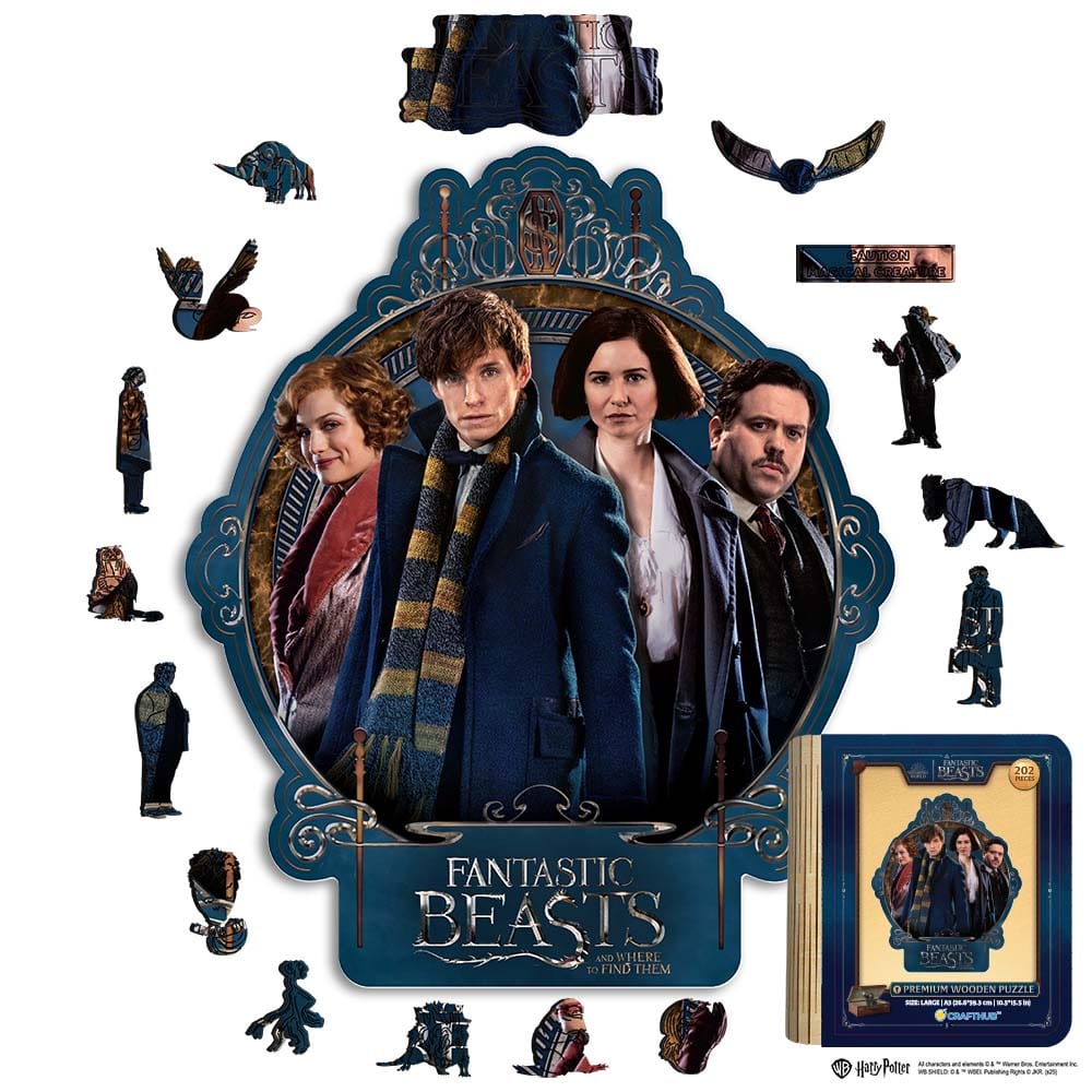 The Wizarding Crew - puslespil af træ