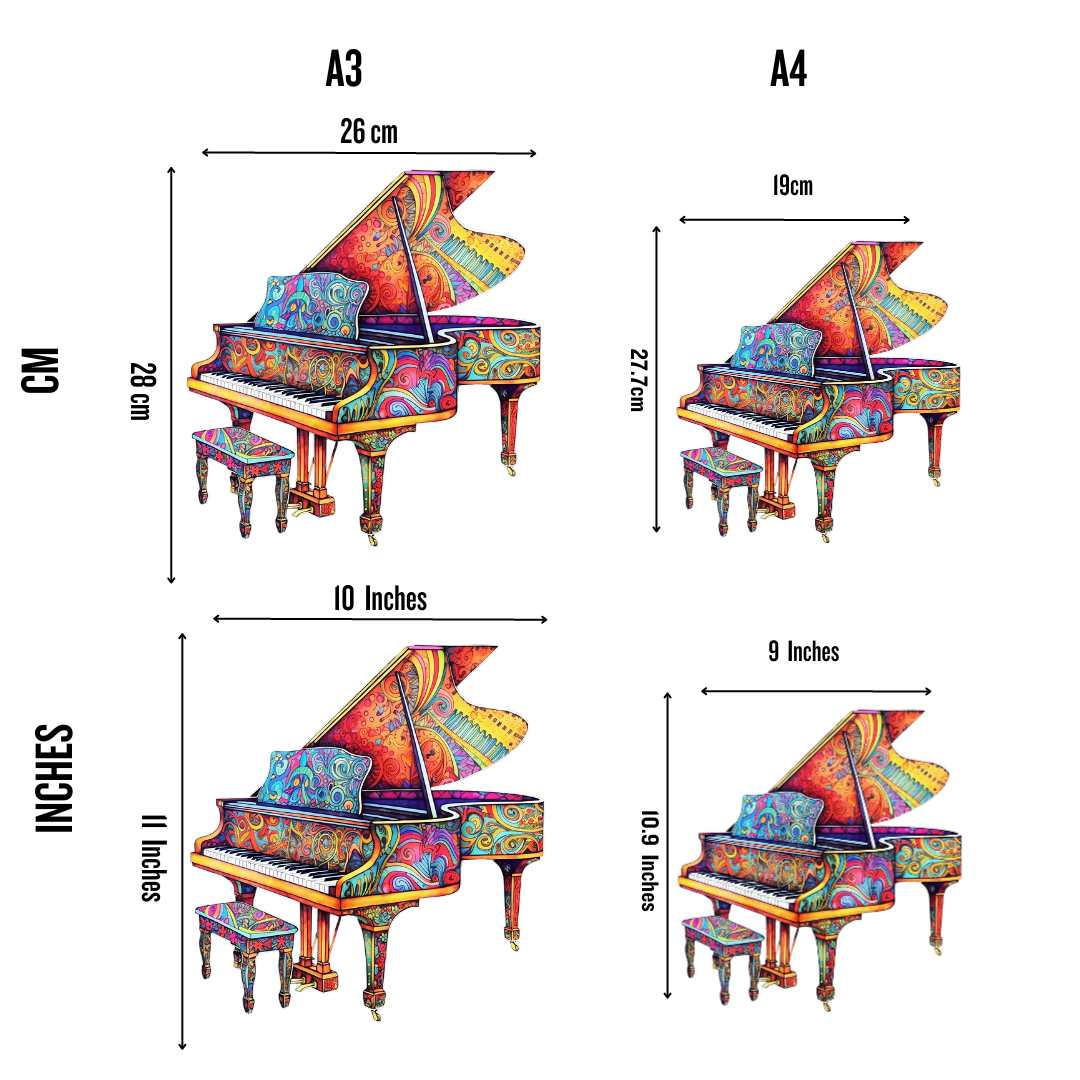 Animal Jigsaw Puzzle > Wooden Jigsaw Puzzle > Jigsaw Puzzle Piano - Jigsaw Puzzle