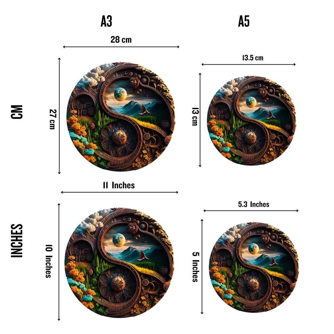 Animal Jigsaw Puzzle > Wooden Jigsaw Puzzle > Jigsaw Puzzle Heaven Yin Yang - Jigsaw Puzzle