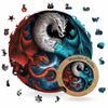 Animal Jigsaw Puzzle > Wooden Jigsaw Puzzle > Jigsaw Puzzle A3+Wooden Box Dragons Yin Yang - Jigsaw Puzzle