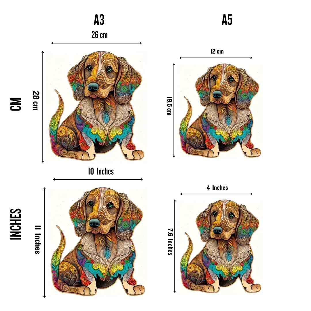 Animal Jigsaw Puzzle > Wooden Jigsaw Puzzle > Jigsaw Puzzle Dachshund - Jigsaw Puzzle