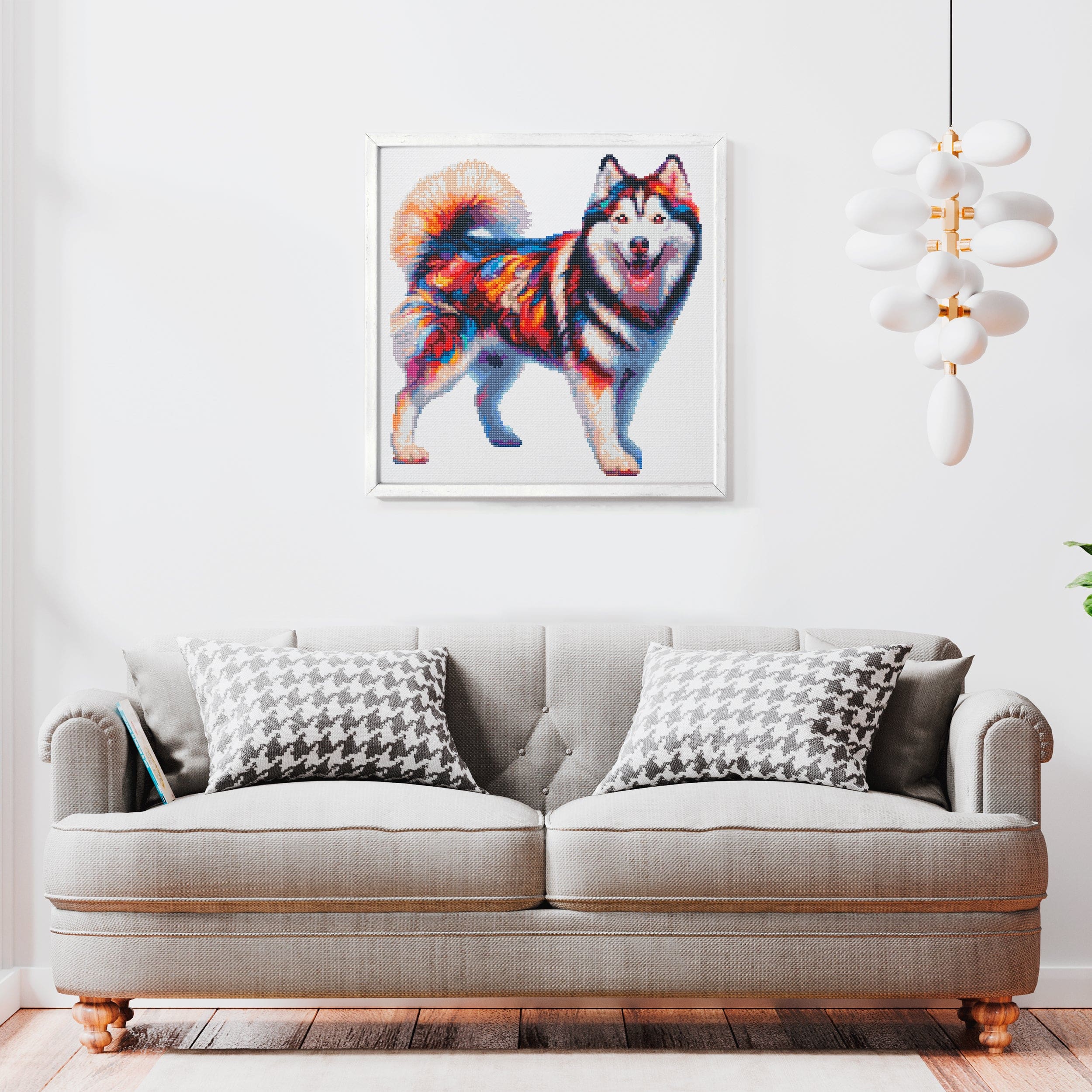 15.7"x15.7" / 40cm x 40cm Husky Dog - Diamond Painting Kit