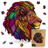 Animal Jigsaw Puzzle > Wooden Jigsaw Puzzle > Jigsaw Puzzle A3+Wooden Box Majestic Lion - Jigsaw Puzzle