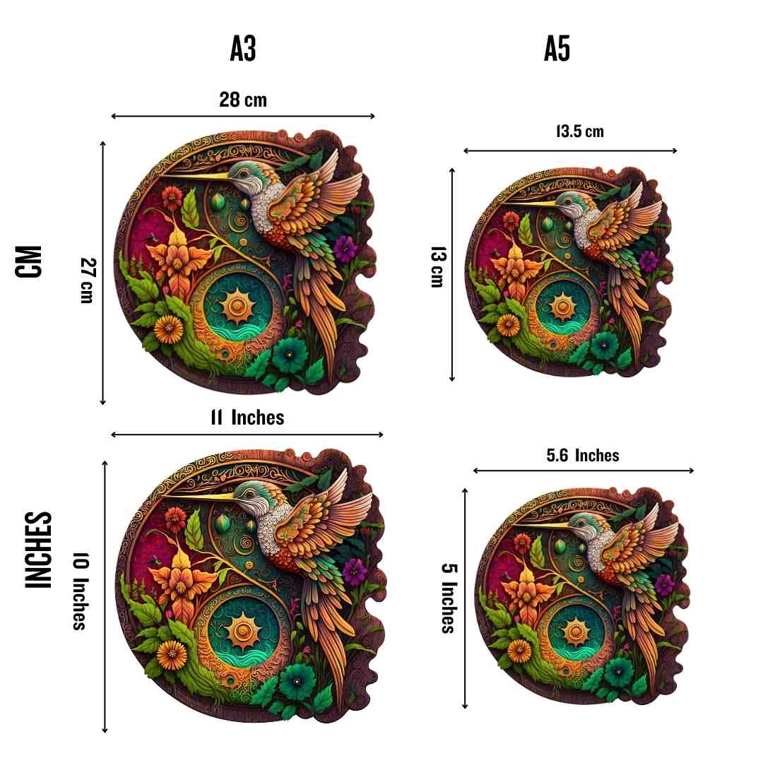 Animal Jigsaw Puzzle > Wooden Jigsaw Puzzle > Jigsaw Puzzle Nectar Quest Hummingbird - Jigsaw Puzzle