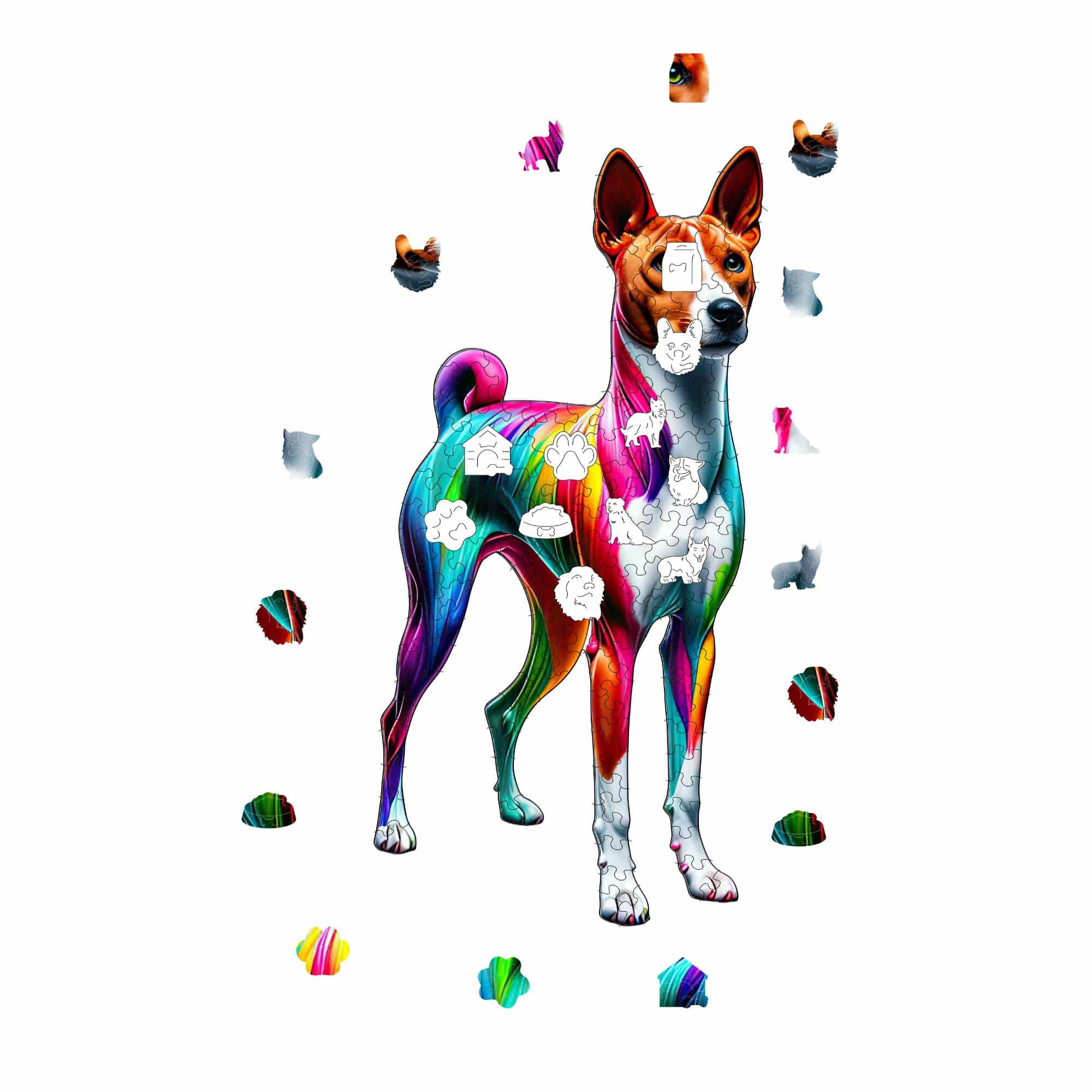 Animal Jigsaw Puzzle > Wooden Jigsaw Puzzle > Jigsaw Puzzle Basenji Dog - Jigsaw Puzzle