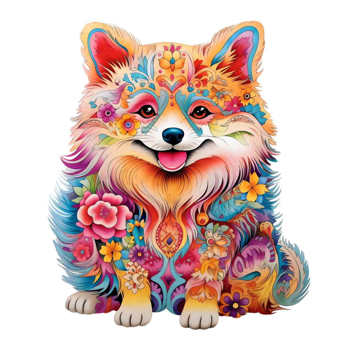 Animal Jigsaw Puzzle > Wooden Jigsaw Puzzle > Jigsaw Puzzle A3 Pomeranian Dog - Jigsaw Puzzle