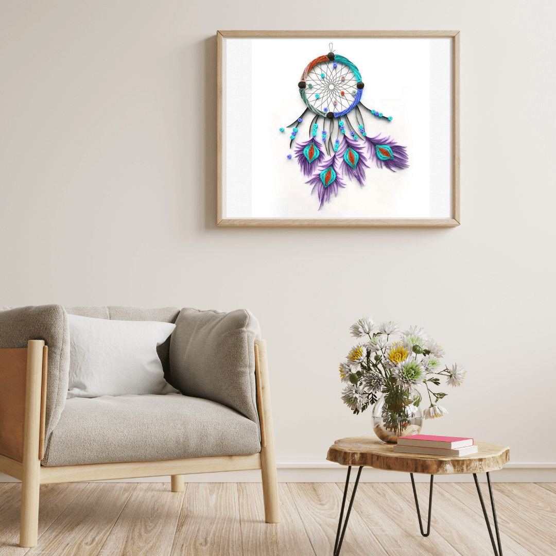 Quilling Art Filigree Painting Kit - Dream Catcher