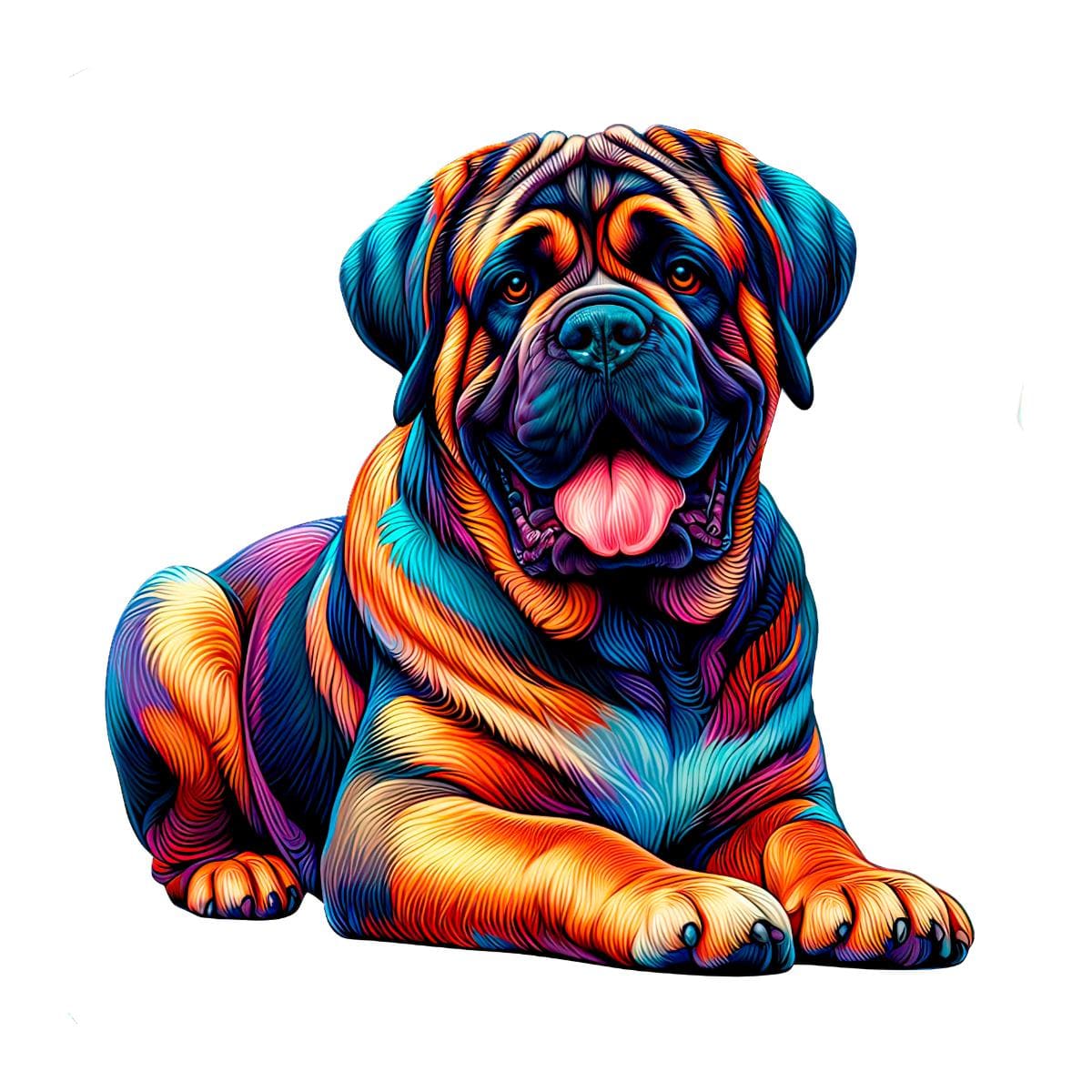 Animal Jigsaw Puzzle > Wooden Jigsaw Puzzle > Jigsaw Puzzle English Mastiff Dog - Jigsaw Puzzle