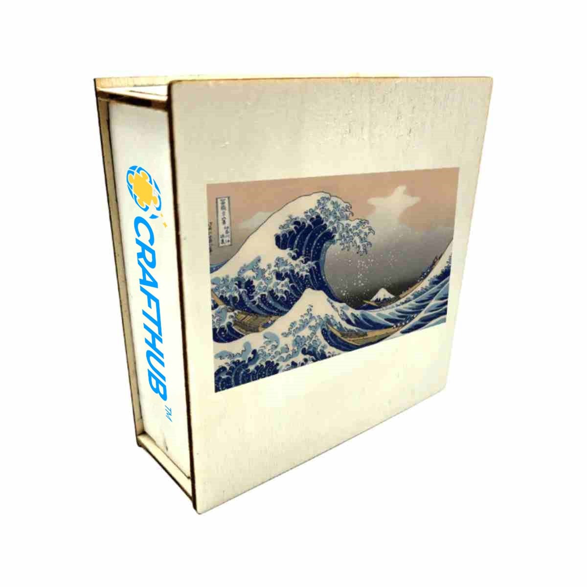 A3/Hard+Wooden Box The Great Wave off Kanagawa - Jigsaw Puzzle