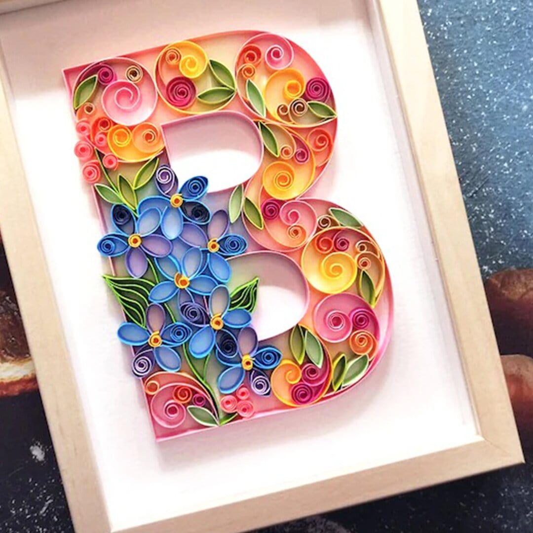 Quilling Art Filigree Painting Kit - Letters