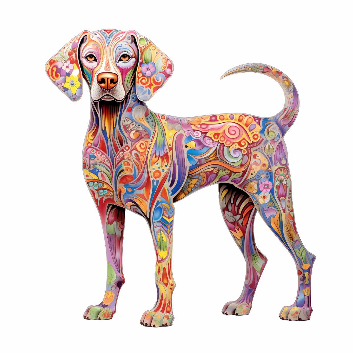 Animal Jigsaw Puzzle > Wooden Jigsaw Puzzle > Jigsaw Puzzle A4 Weimaraner Dog - Jigsaw Puzzle